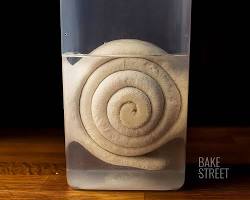 Masa madre firme (lievito madre) en espiral